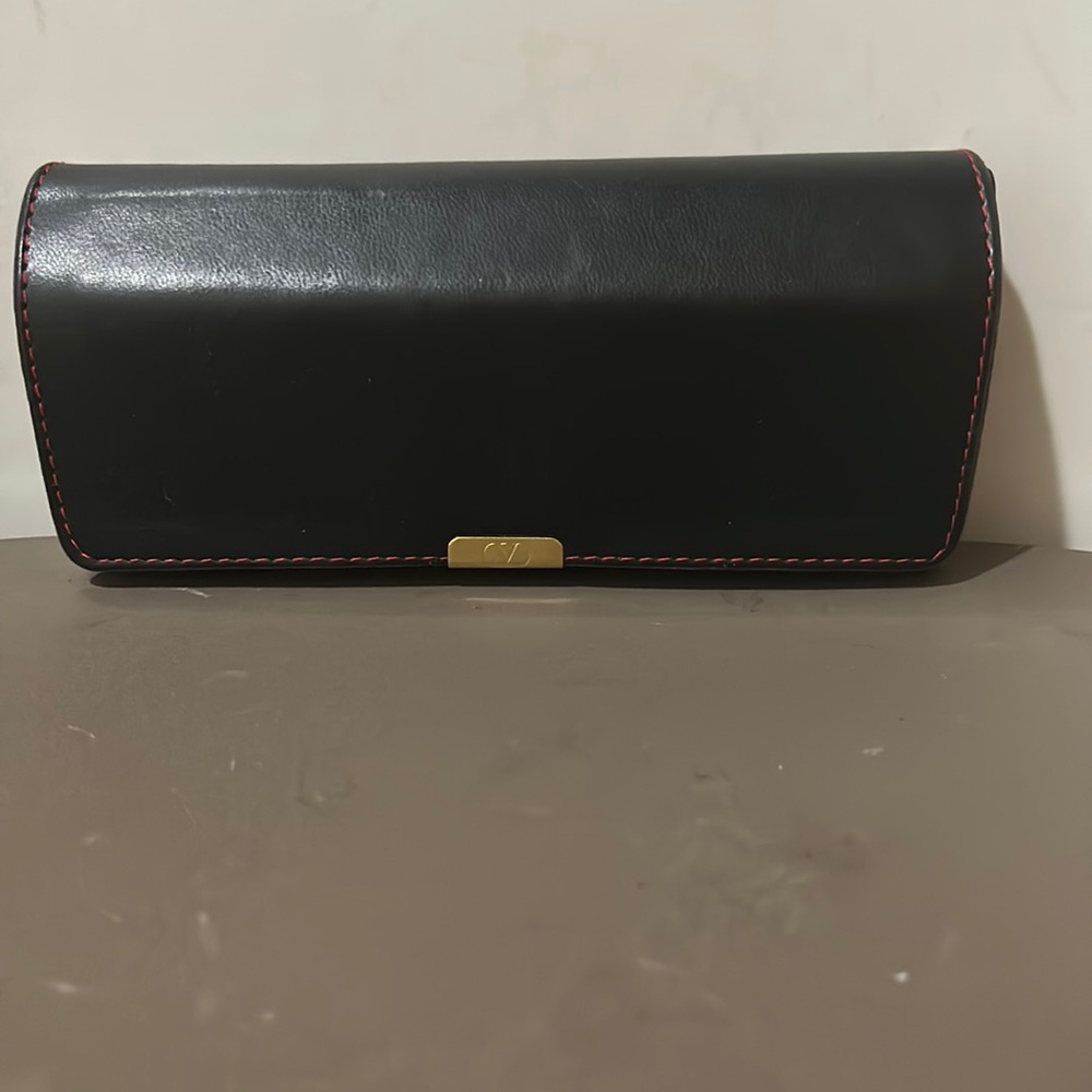 VALENTINO-(AUTHENTIC);BLACK/OGE SUNGLASS CASE